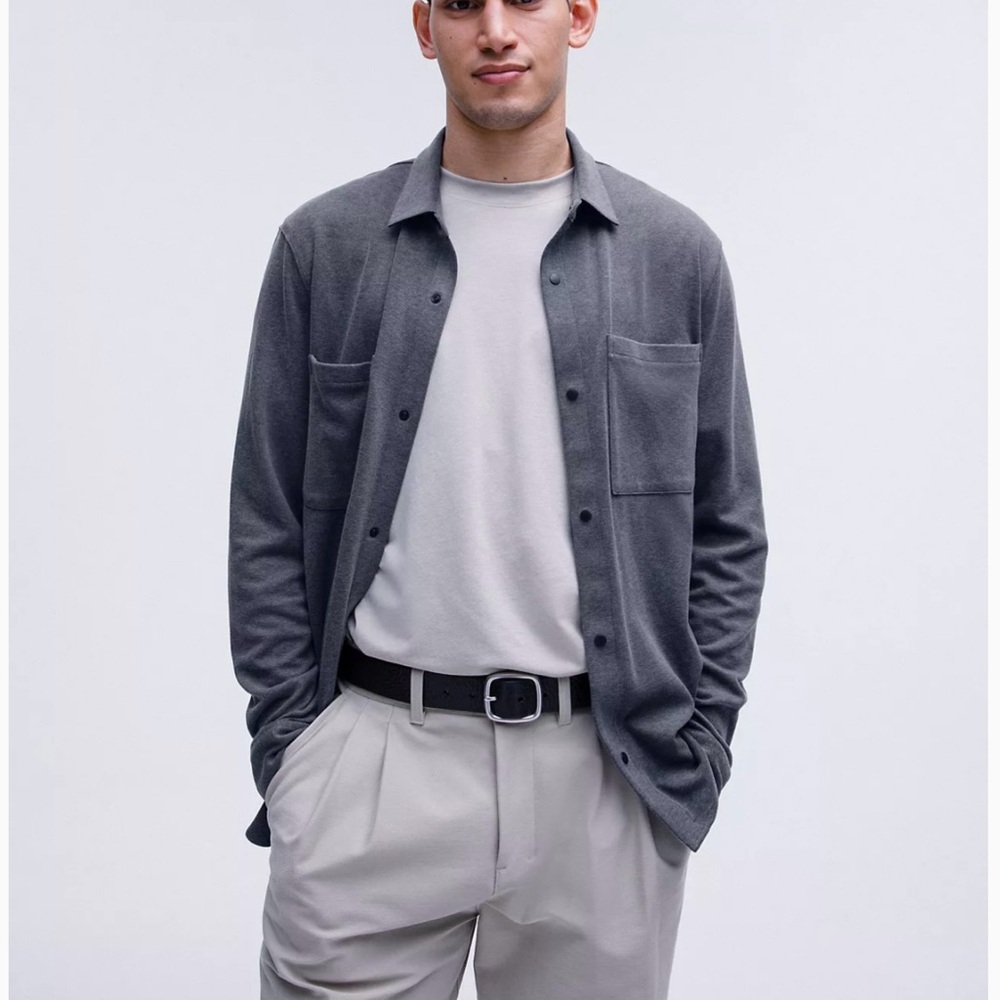 Lululemon Soft Knit Overshirt Men's Button-Up